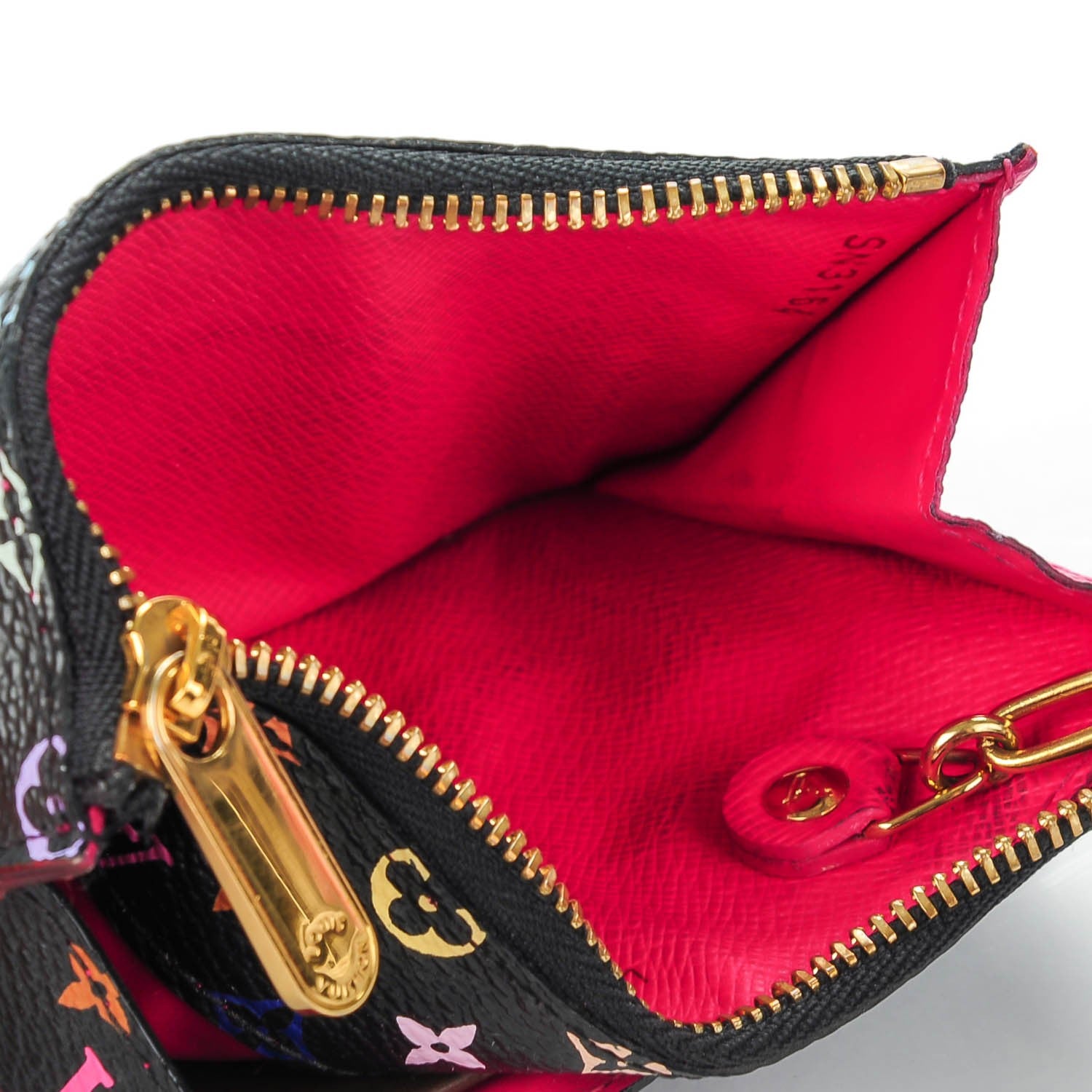 Louis Vuitton Monogram Multicolor Key Pouch Black Grenade 5 of 7