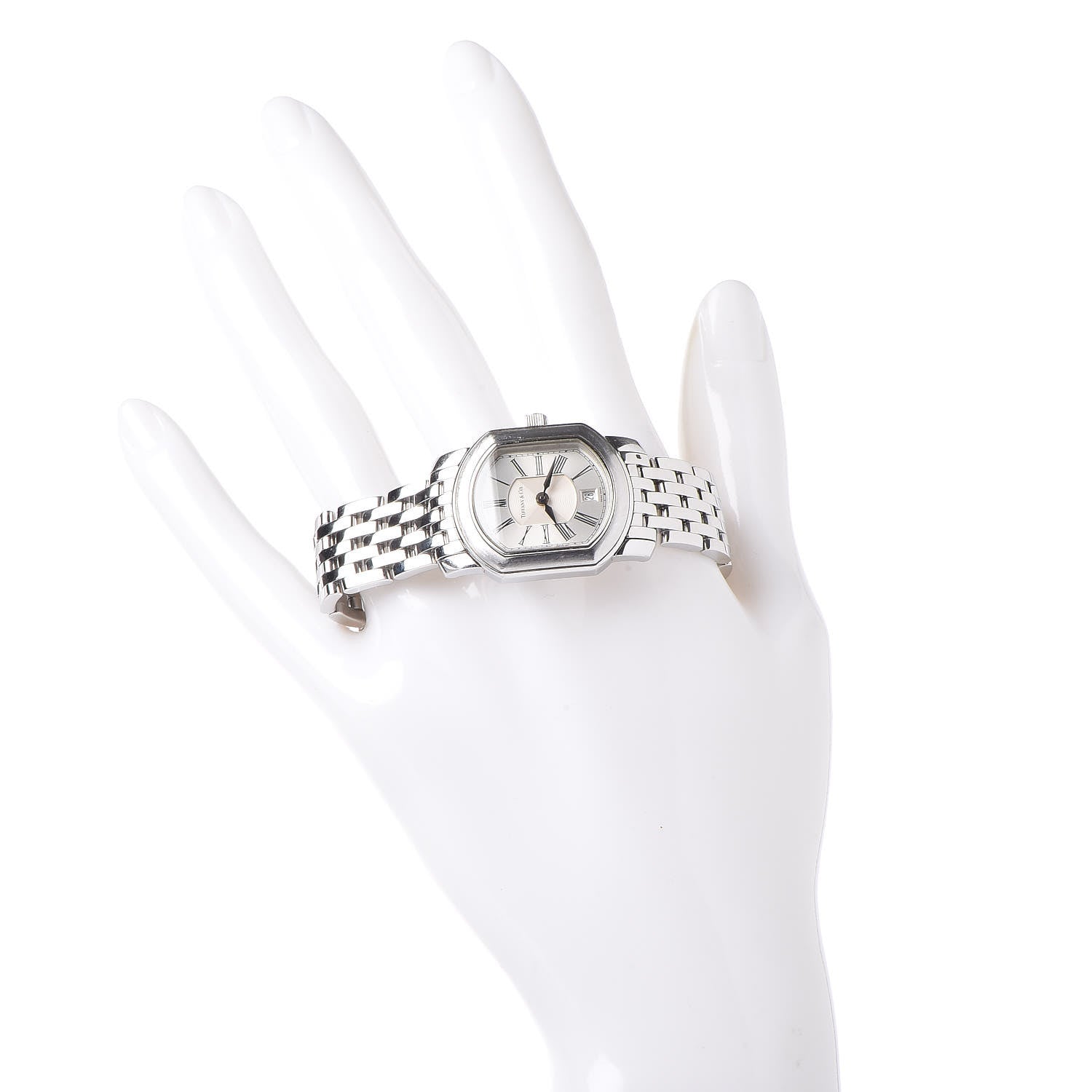 Tiffany Stainless Steel 24mm Mark Coupe Resonator Quartz Watch 2 of 7