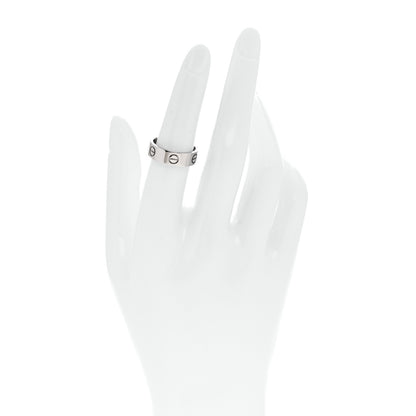 Cartier 18K White Gold 5.5mm LOVE Ring 52 6 2 of 5