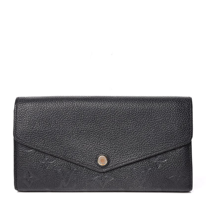 Louis Vuitton Empreinte Sarah Wallet NM Black 1 of 10