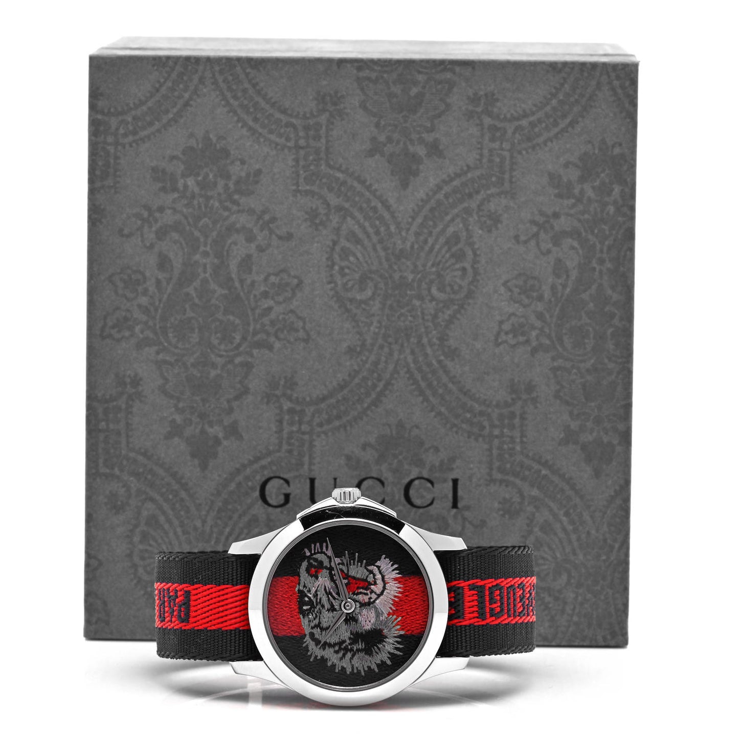 Stainless Steel Nylon 38mm Le Marche Des Merveilles Tiger Quartz Watch Navy