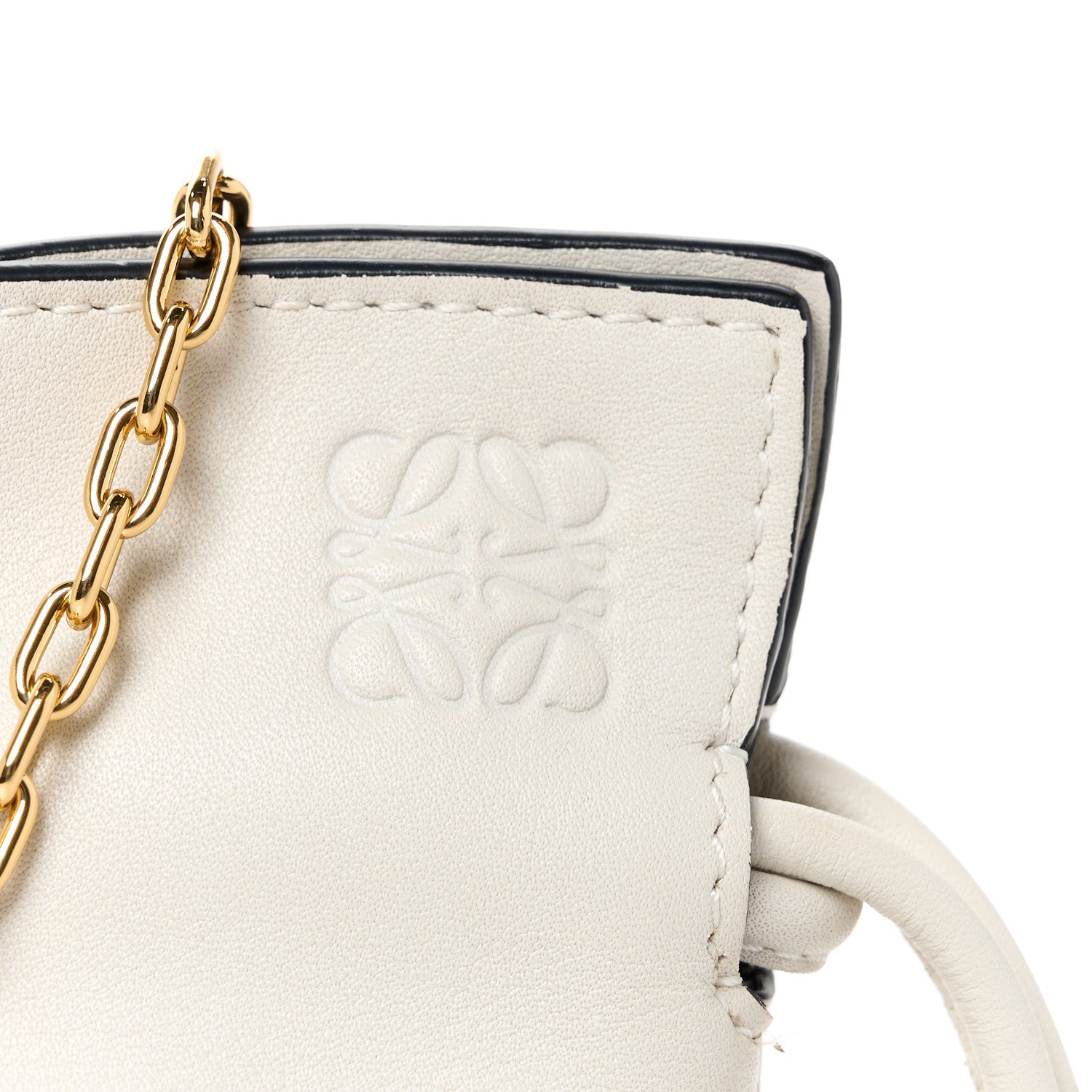 Loewe Calfskin Nano Flamenco Knot Clutch Soft White 8 of 11
