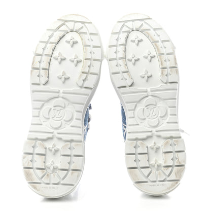 Louis Vuitton Denim Monogram Squad Sneakers 37 Marine 5 of 10