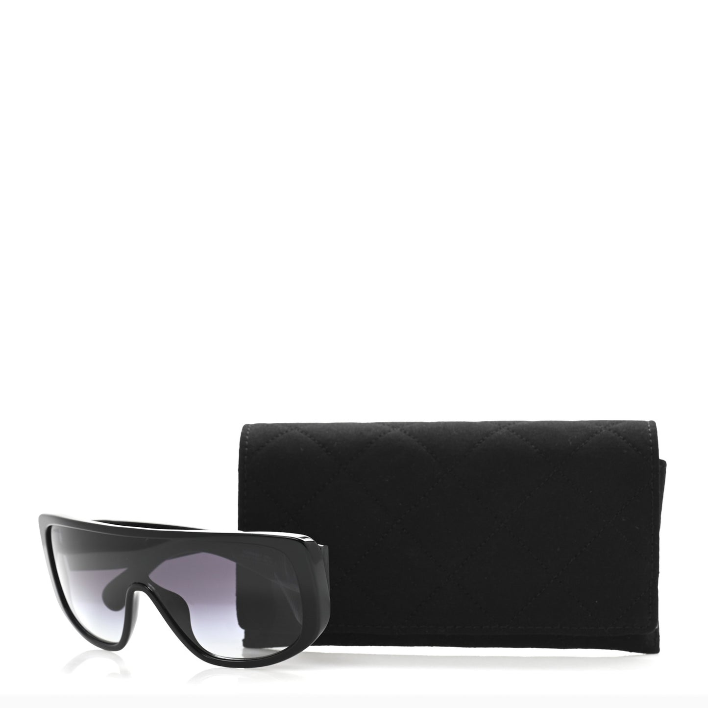 Acetate Shield Sunglasses 5495A Black