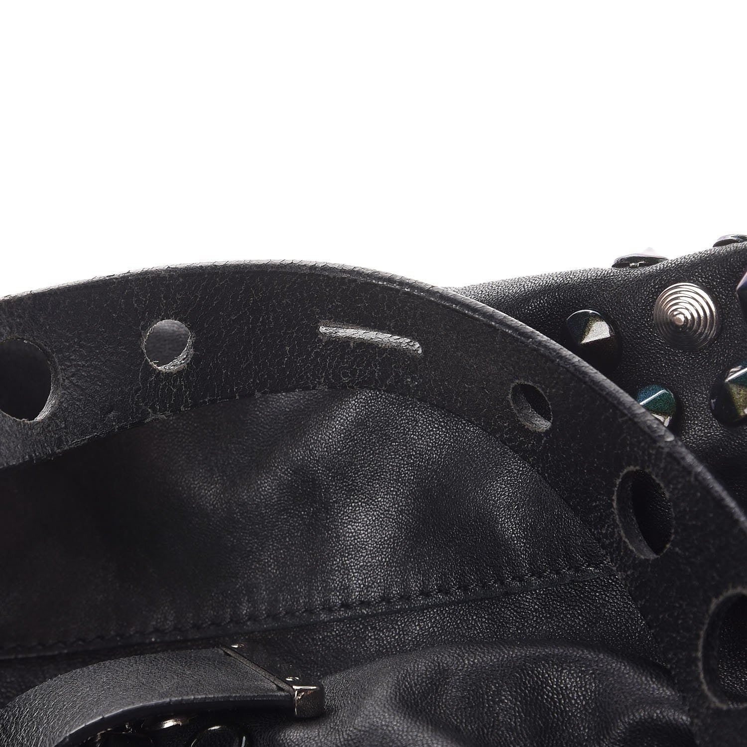 Jimmy Choo Calfskin Studded Lola Tote Black 6 of 8