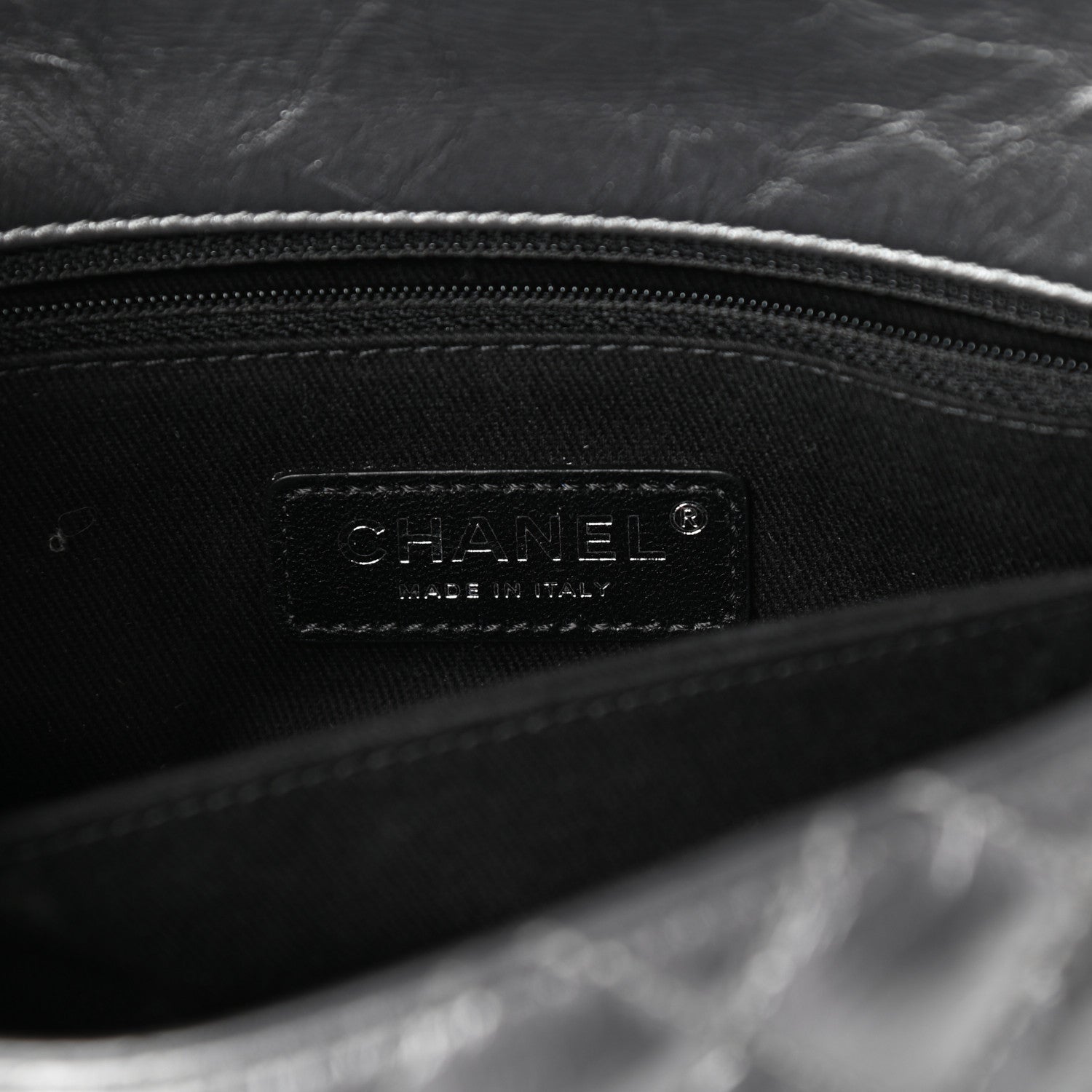 Chanel Aged Calfskin Quilted Mini Coco Handle Flap Charcoal 6 of 9