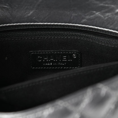 Chanel Aged Calfskin Quilted Mini Coco Handle Flap Charcoal 6 of 9