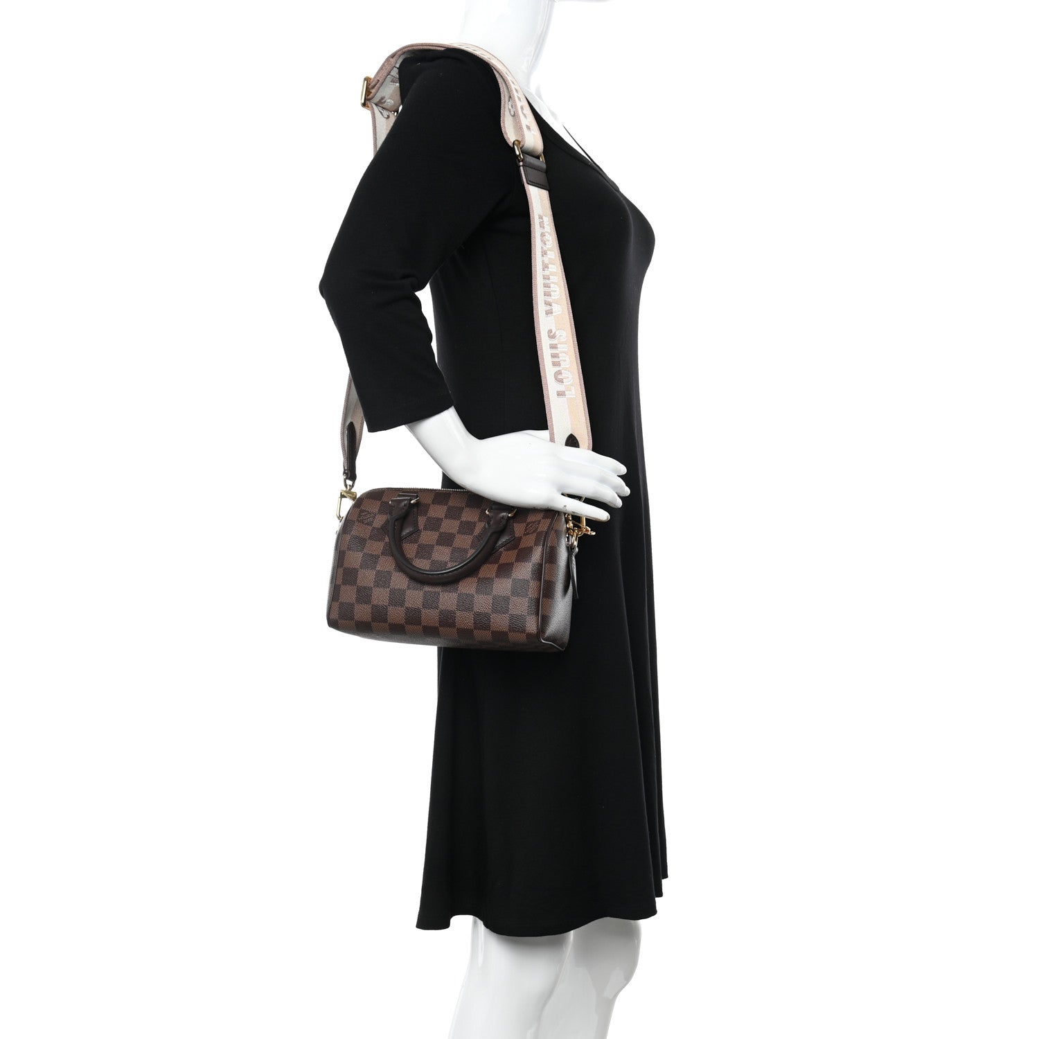 Louis Vuitton Damier Ebene Speedy Bandouliere 20 2 of 9