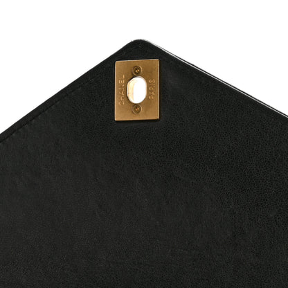 Chanel Lambskin Reversed Chevron Quilted Flap Black 12 of 15