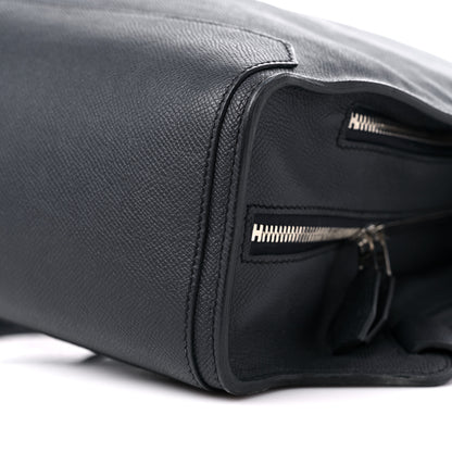 Hermes Grained Monsieur Cityback 27 Dark Navy Blue 8 of 14