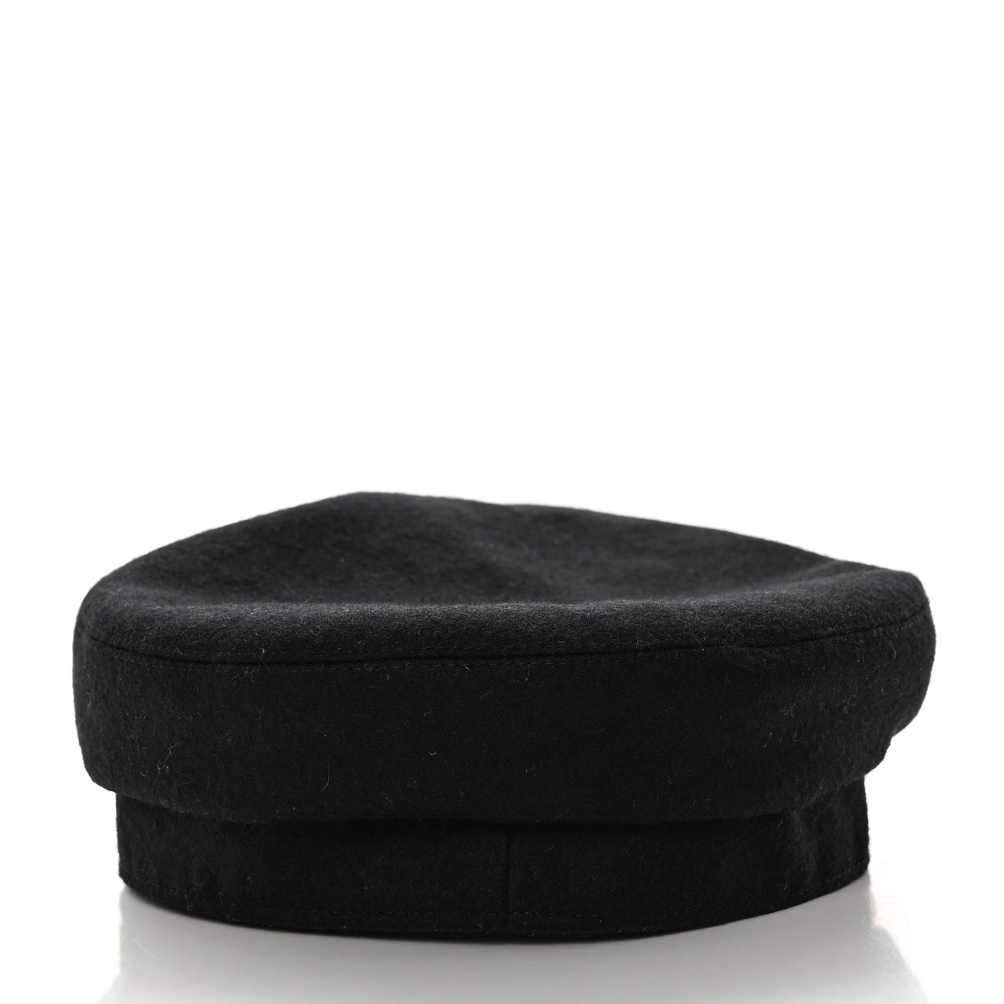 Wool Flannel Embroidered Womens Cabourg En Finesse Cap 57 Black