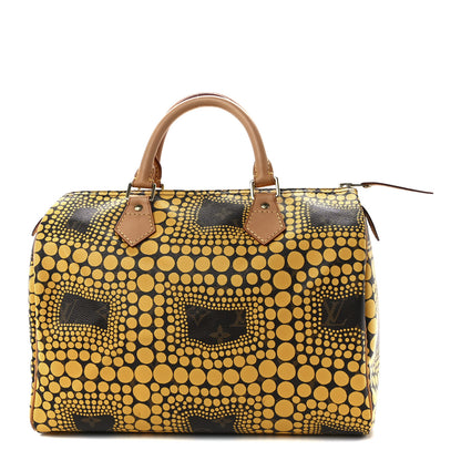 Louis Vuitton Monogram Kusama Town Speedy 30 Yellow 1 of 10