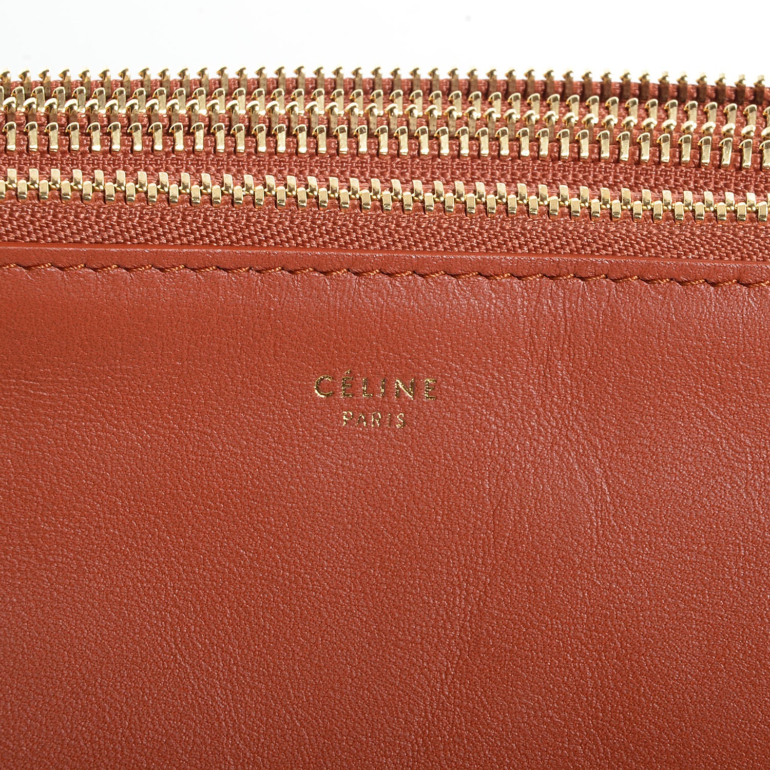 Celine Lambskin Large Trio Crossbody Bag Brick 9 of 9