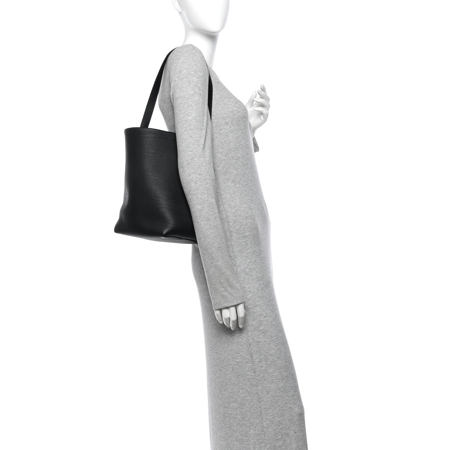 The Row Grained Calfskin Medium N/S Park Tote Black 2 of 10