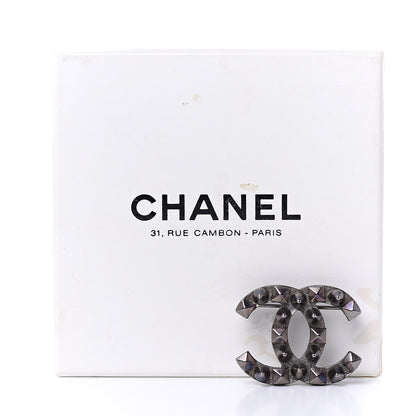 Chanel Ruthenium CC Spike Brooch 5 of 5