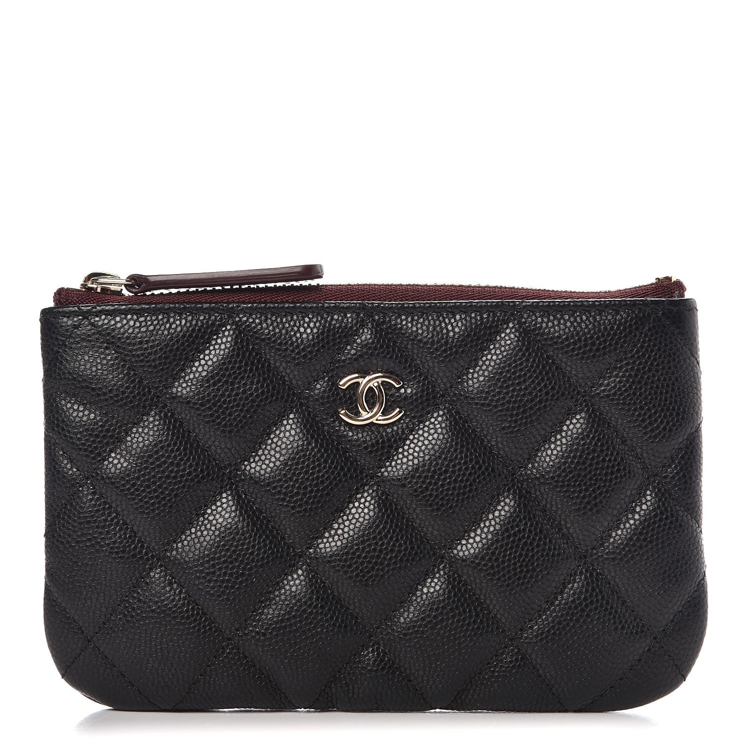 Chanel Caviar Quilted Small Cosmetic Case Black 1 of 8