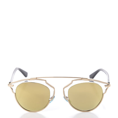 Christian Dior Mirrored So Real Sunglasses Gold 2 of 7