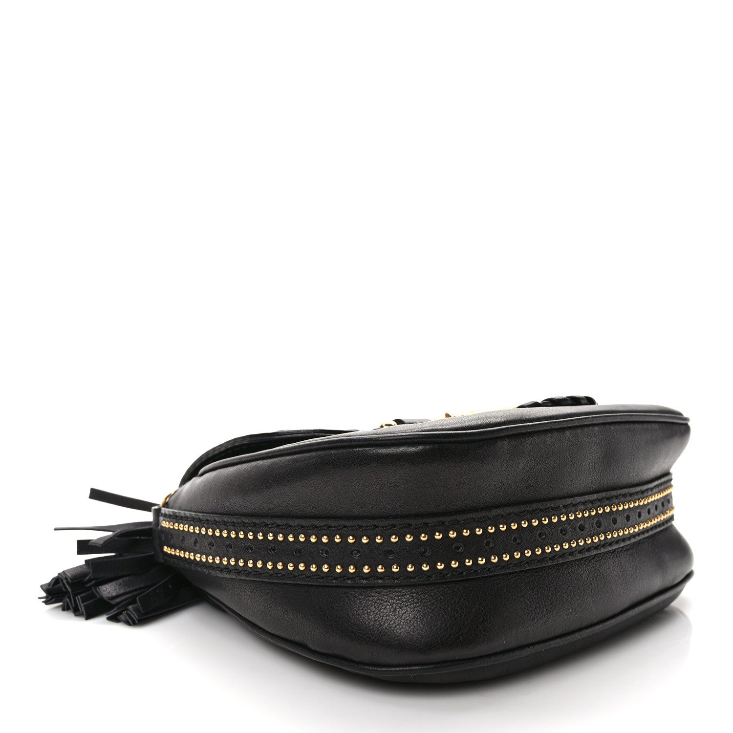 Gucci Calfskin Small Snaffle Bit Shoulder Bag Black 4 of 10