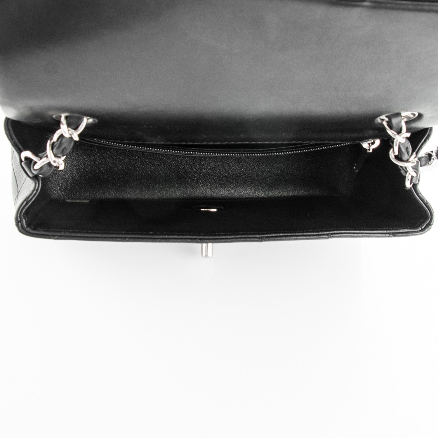 Chanel Lambskin Quilted Mini Rectangular Flap Black 5 of 8