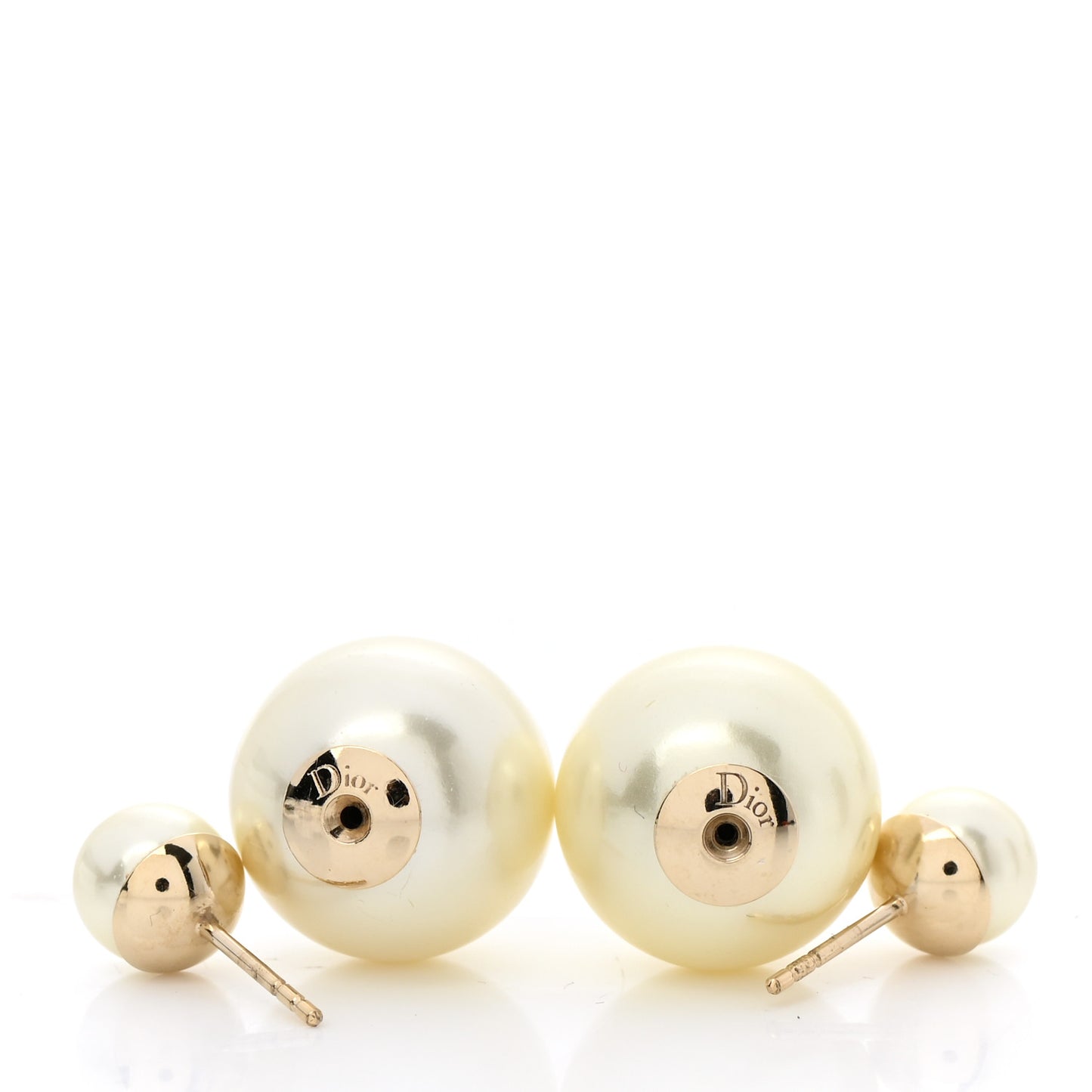 Pearl Mise En Dior Tribal Earrings Gold