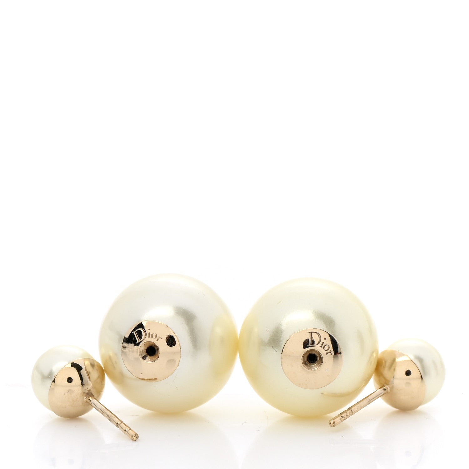 Christian Dior Pearl Mise En Dior Tribal Earrings Gold 3 of 4