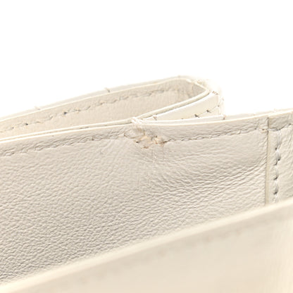 Celine Calfskin Quilted Medium C Bag Black White 10 of 10