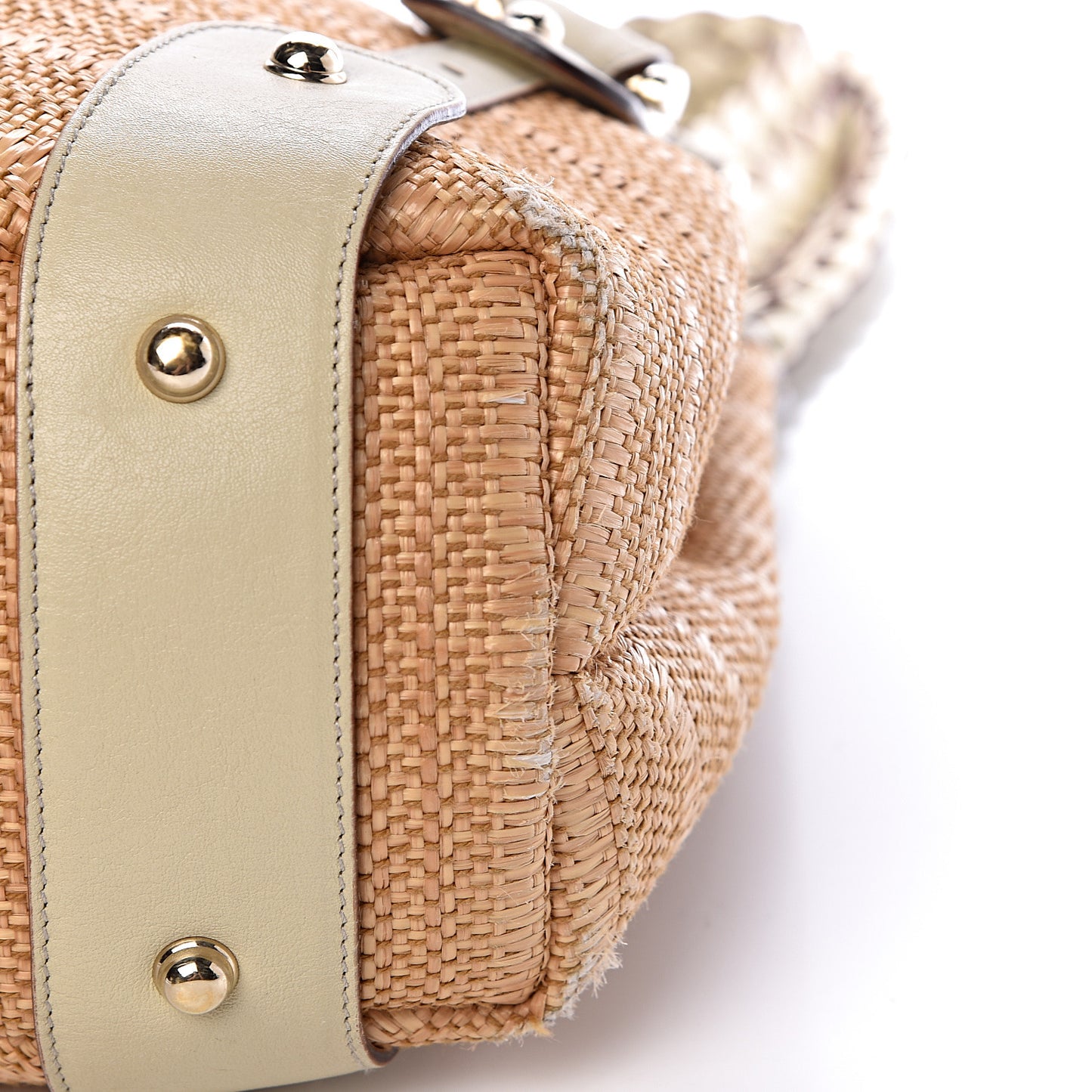 Straw Medium Pelham Shoulder Bag Off White