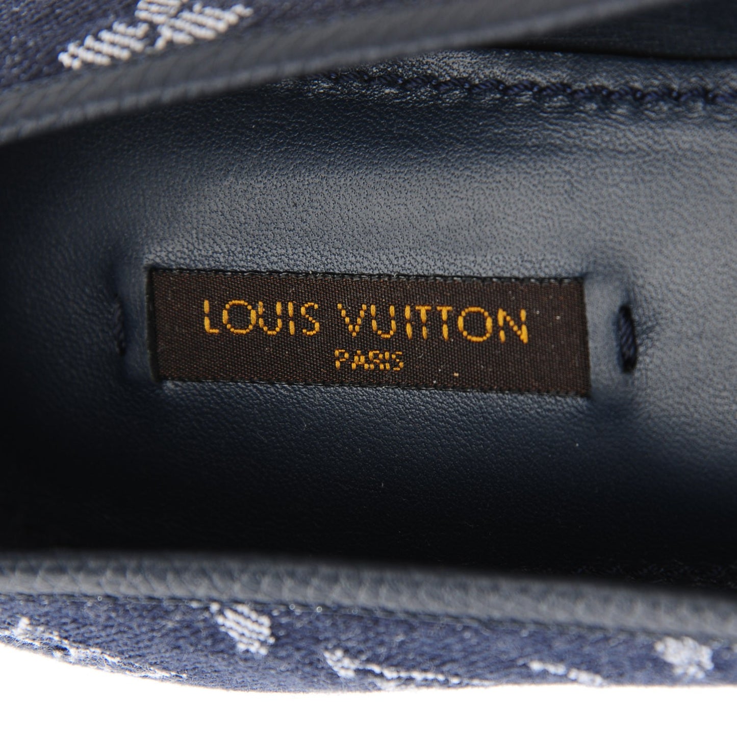 Denim Monogram Debbie Ballerina Flats 37.5 Blue