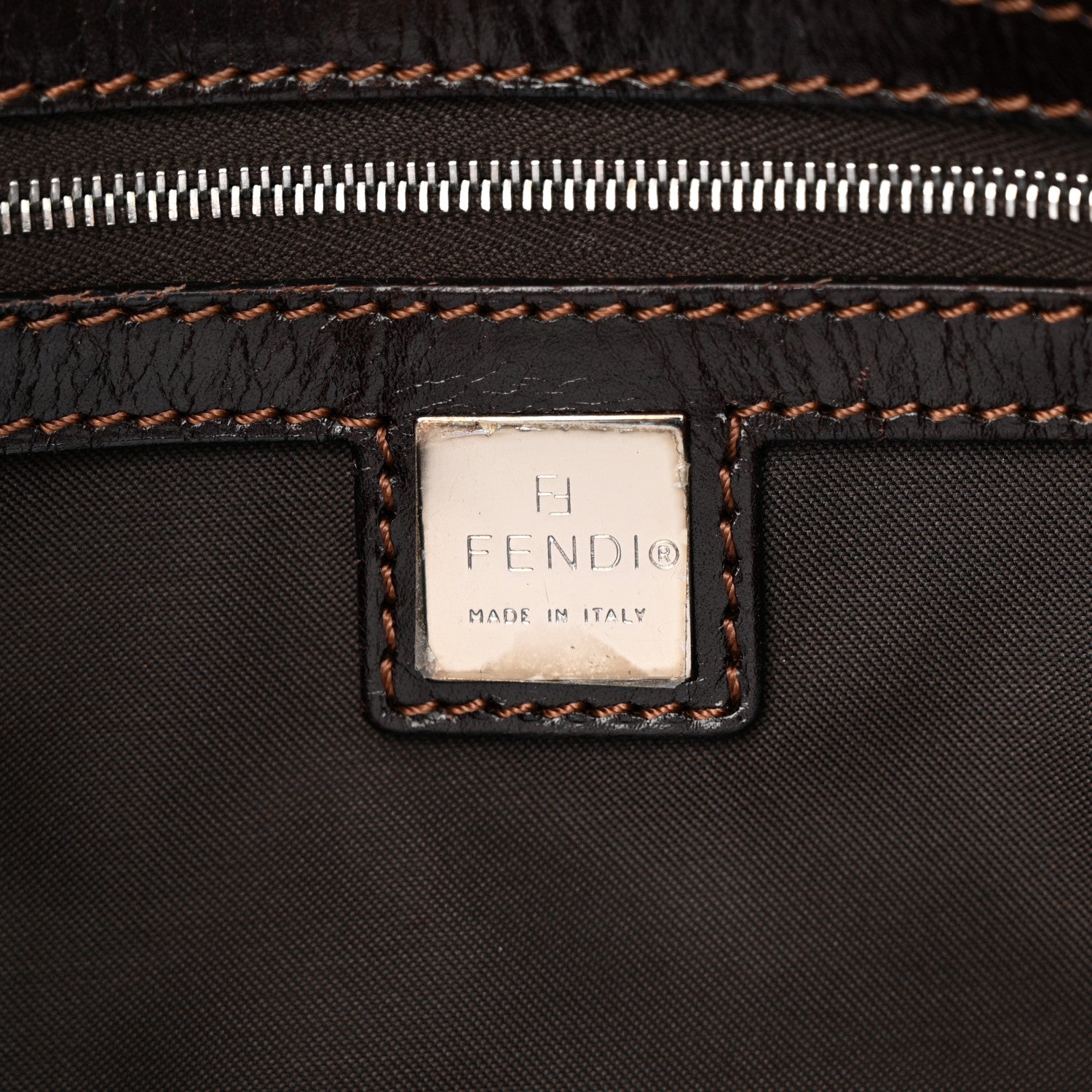 Fendi Zucca Shoulder Bag Tobacco 6 of 13