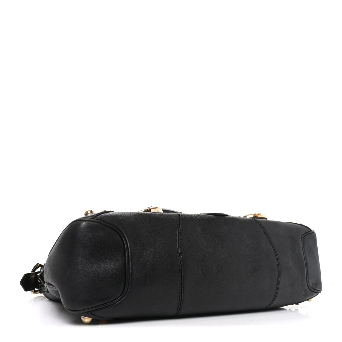Calfskin Horsebit Flap Black