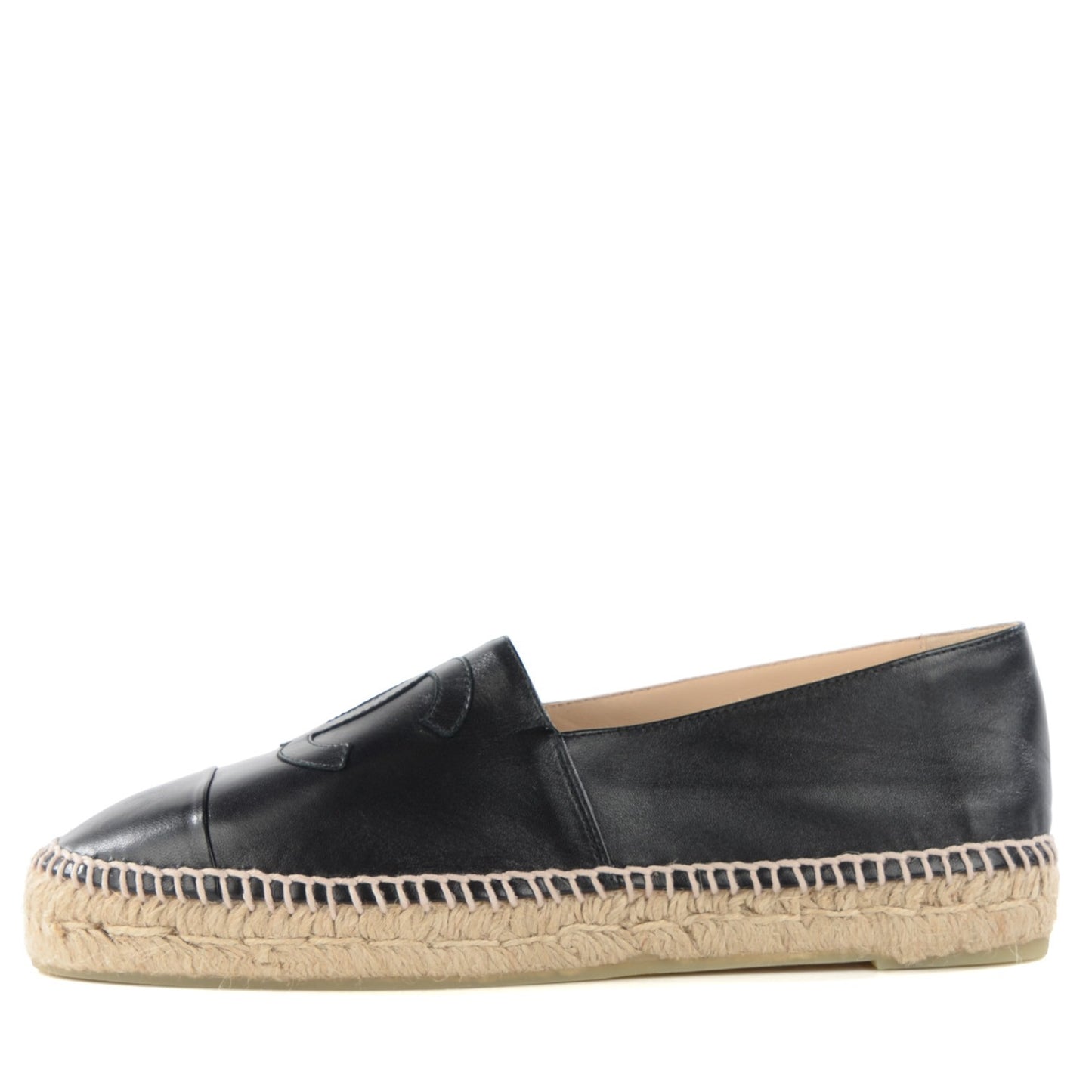Lambskin CC Espadrilles 40 Black