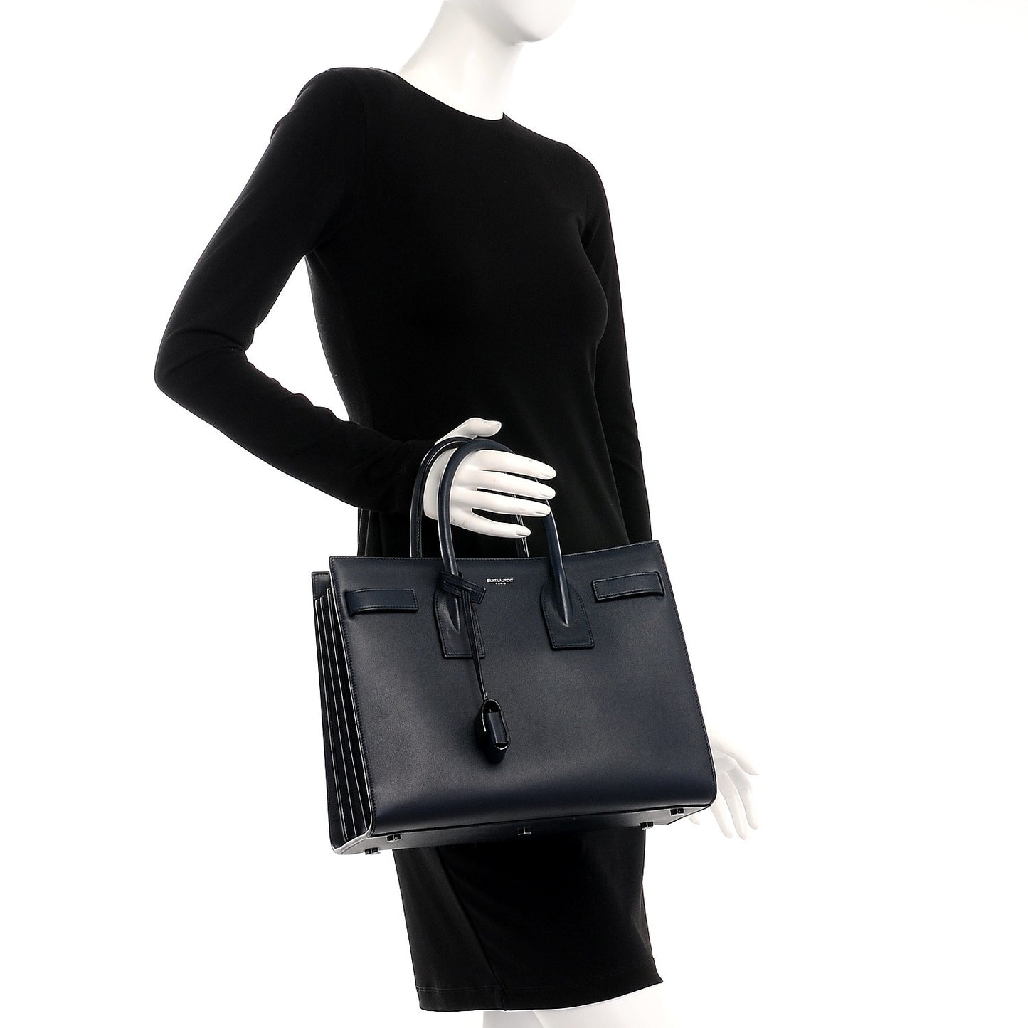 Calfskin Small Sac De Jour Navy
