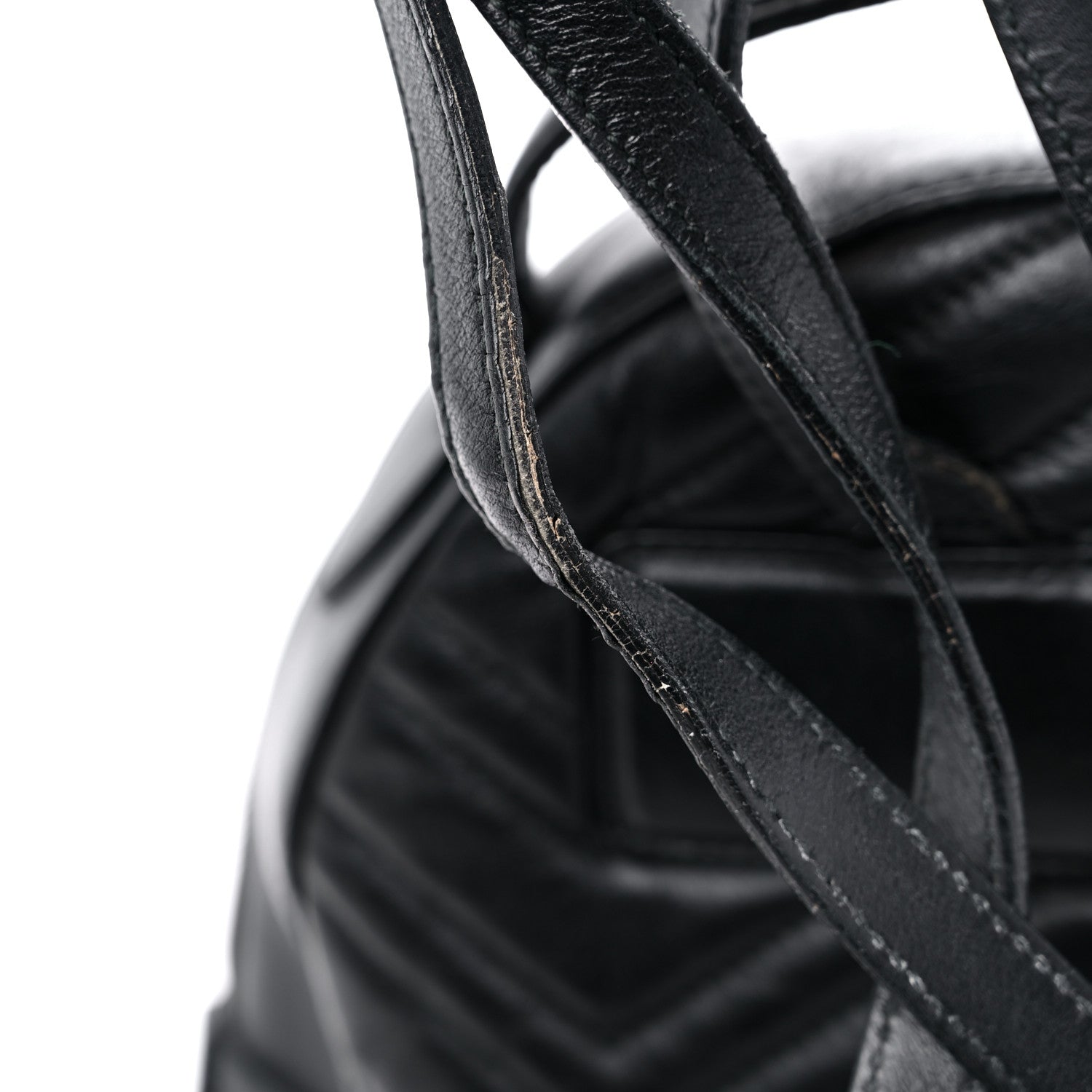 Gucci Calfskin Matelasse GG Marmont Dome Backpack Black 16 of 20