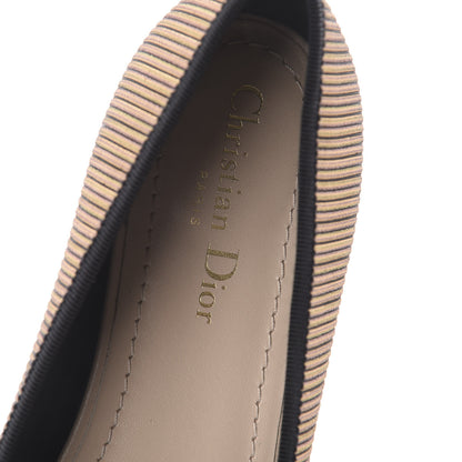 Christian Dior Laminated Grosgrain Miss J'Adior Ballerina Flats 39.5 Bronze 6 of 7