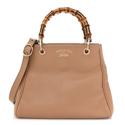 Gucci Calfskin Small Bamboo Shopper Tote Camelia 1 of 18