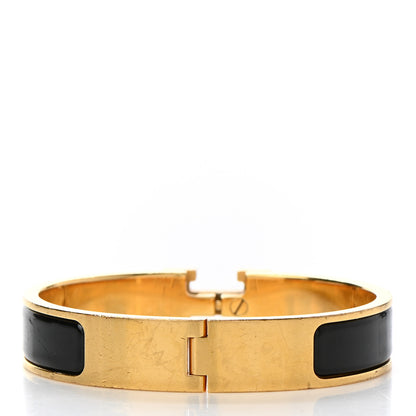 Hermes Enamel Narrow Clic Clac H Bracelet PM Black 3 of 6