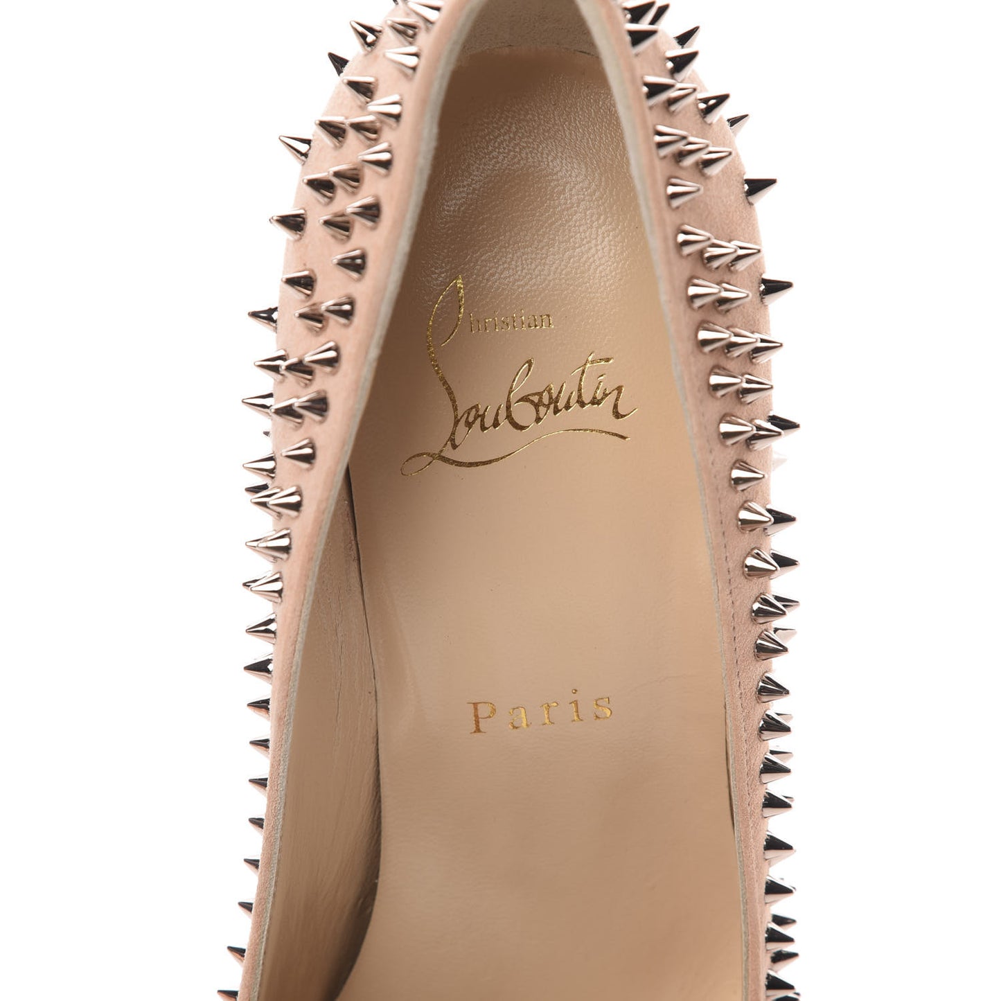 Veau Velours Studded Escarpic 100 Pumps 37 Pink Bronze