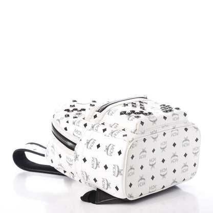 MCM Visetos Studded Small Stark M Backpack White 4 of 7