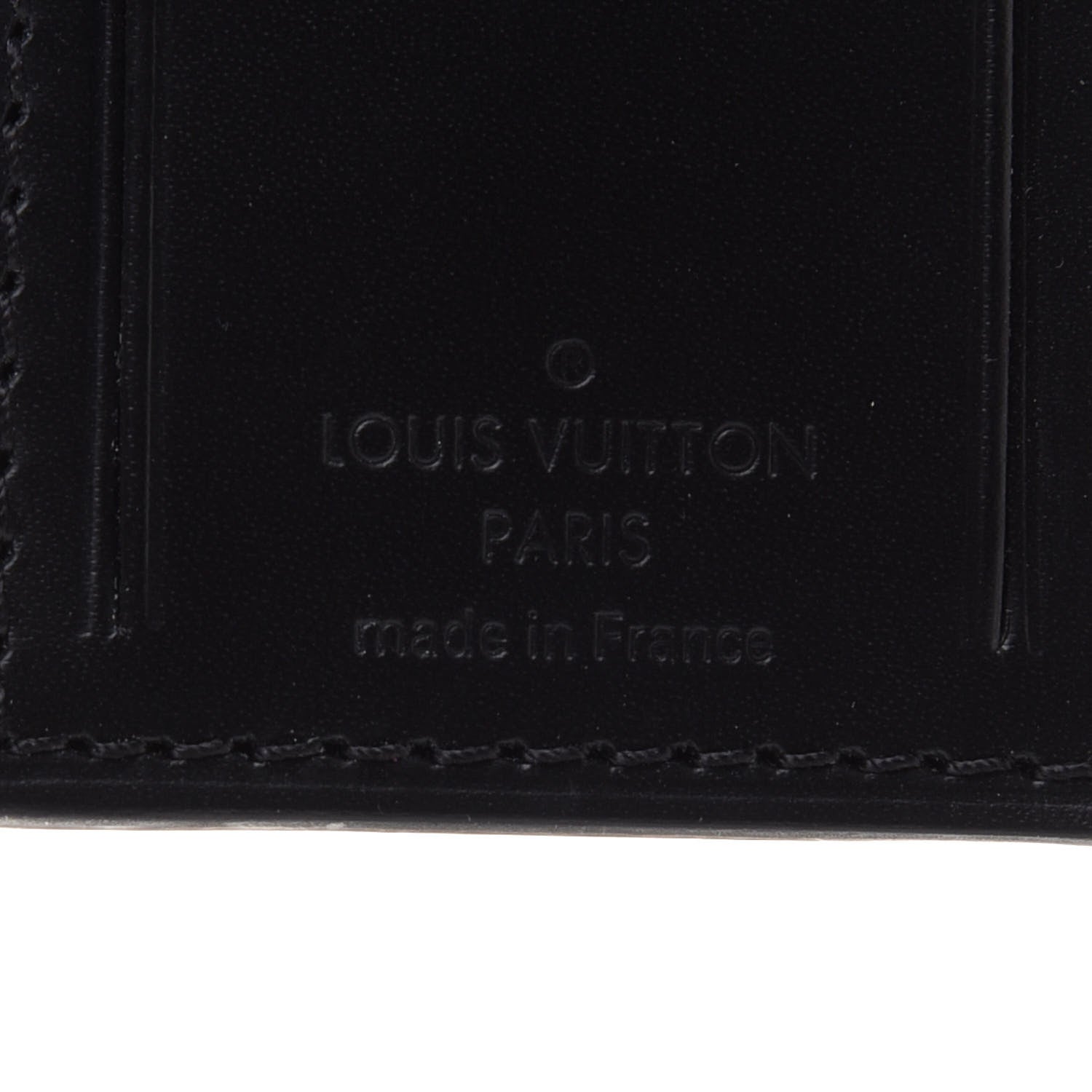 Louis Vuitton Calfskin Small Luggage Tag Black 3 of 4