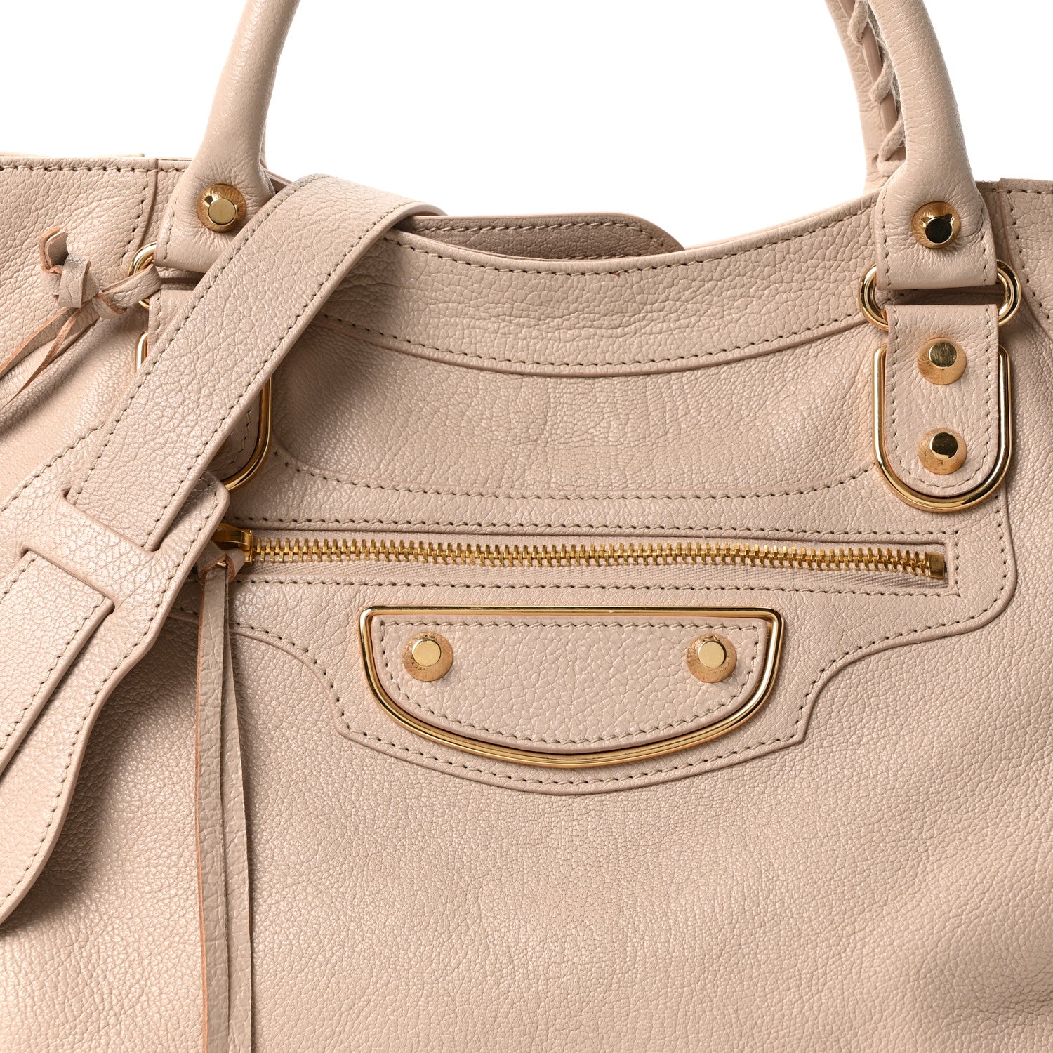 Balenciaga Chevre Gold Metallic Edge Hardware Velo Beige Praline 9 of 11