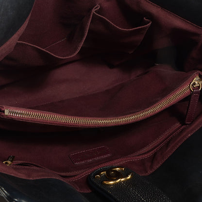 Chanel Stingray and Glazed Calfskin Bindi CC Large Tote Black 5 of 7