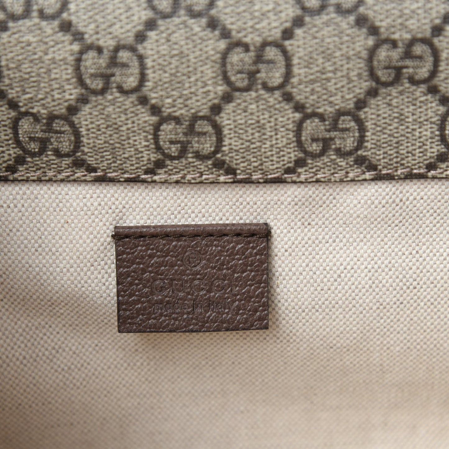 GG Supreme Monogram Web Small Neo Vintage Double Flap Messenger Bag Beige New Acero