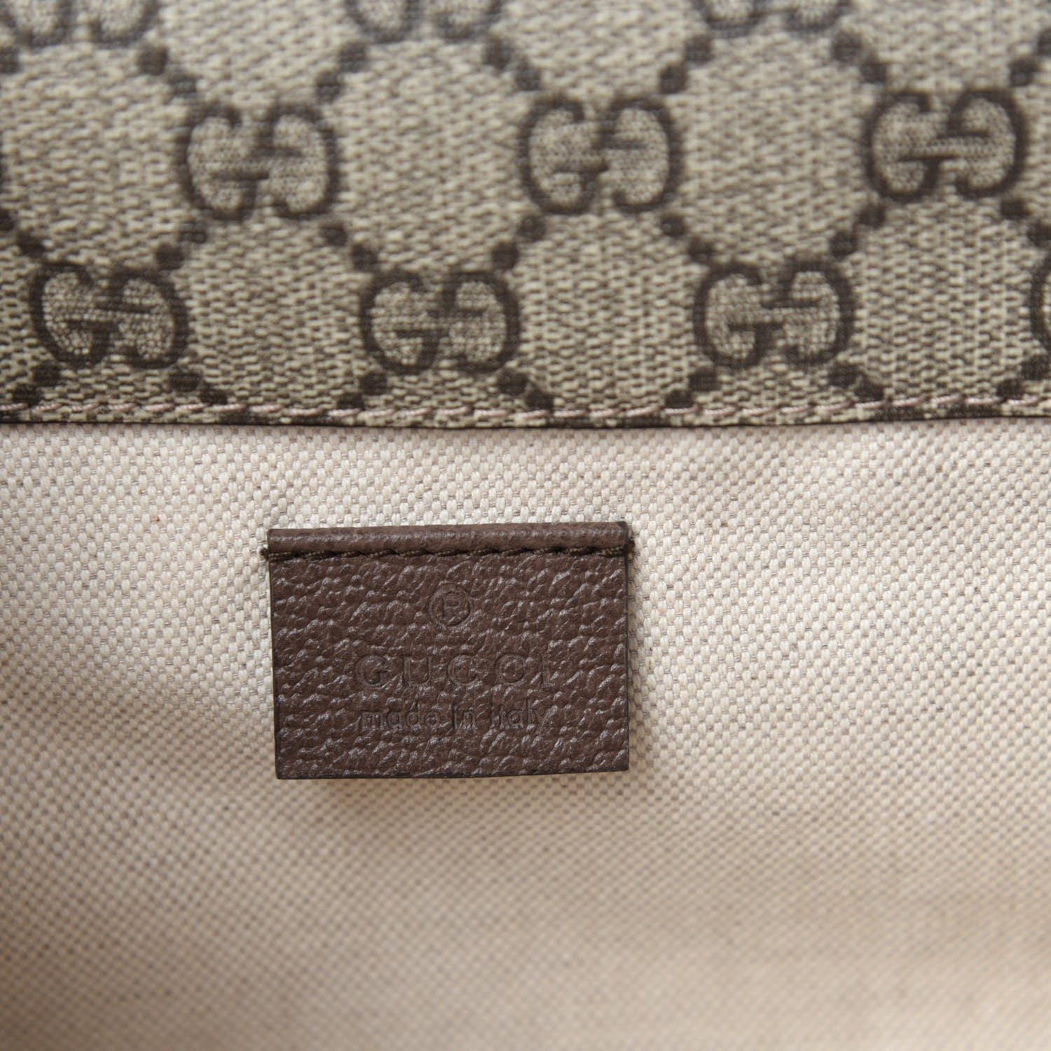 Gucci GG Supreme Monogram Web Small Neo Vintage Double Flap Messenger Bag Beige New Acero 10 of 12