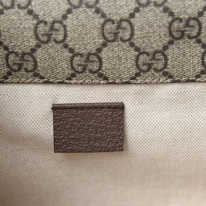 Gucci GG Supreme Monogram Web Small Neo Vintage Double Flap Messenger Bag Beige New Acero 10 of 12