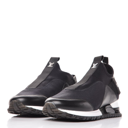 Louis Vuitton Calfskin Fabric Run Away Sneakers 35 Black 3 of 7