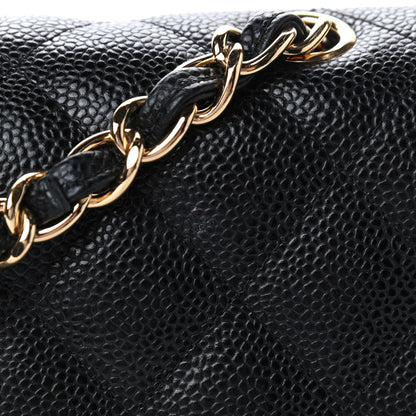 Chanel Caviar Quilted Jumbo Double Flap Black 6 of 6