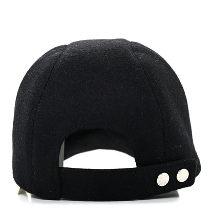 Hermes Wool Davis Varsity Cap 56 Black 5 of 9