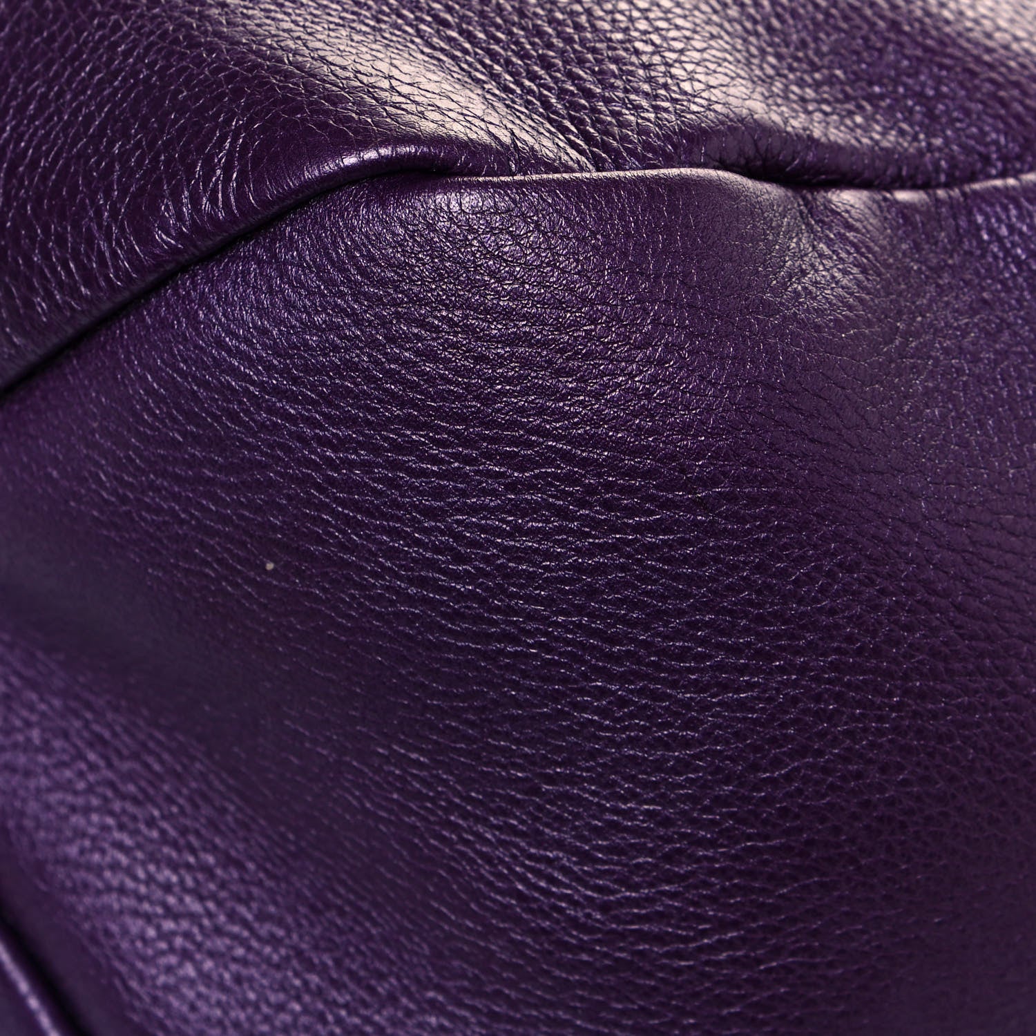 Gucci Pebbled Calfskin Shoulder Bag Purple 9 of 14