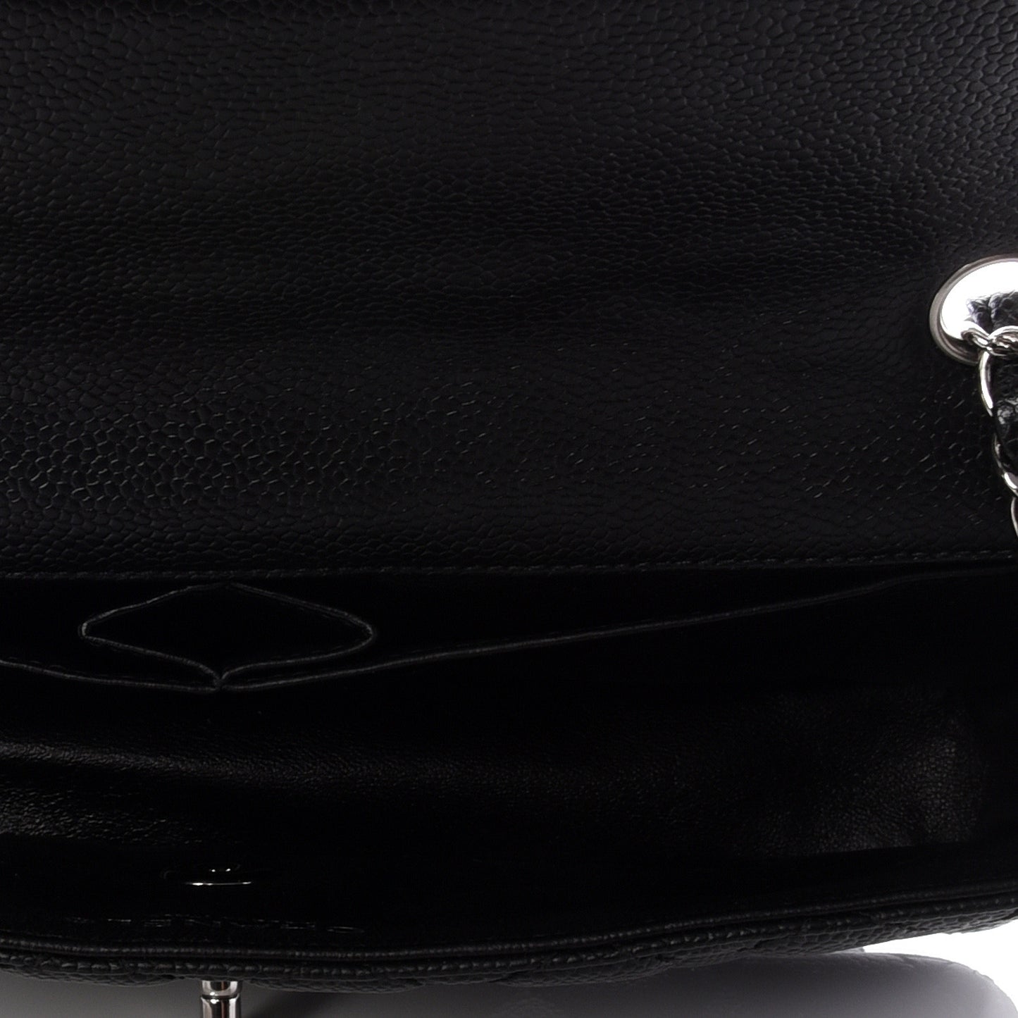 Caviar Quilted East West Flap Black