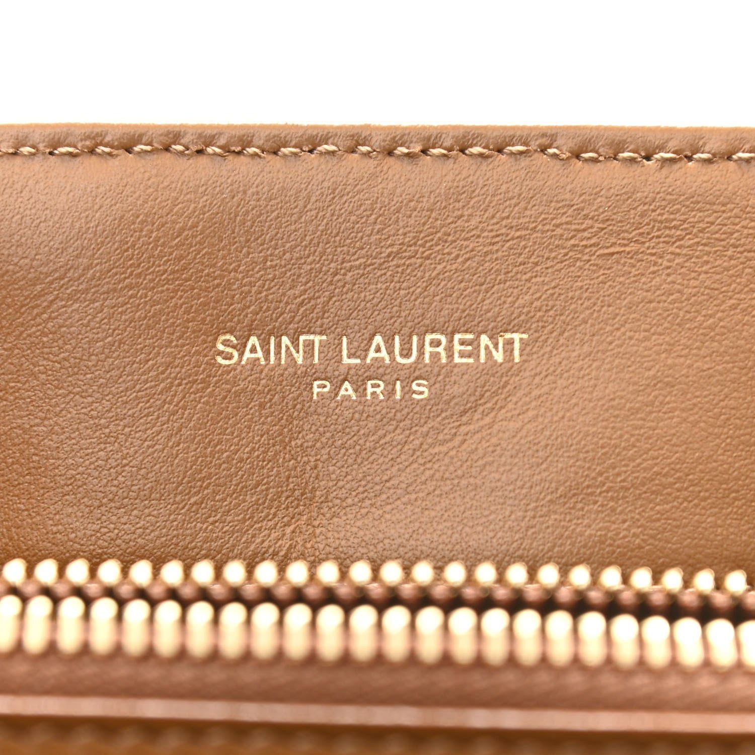 Saint Laurent Calfskin Y Quilted Monogram Medium Loulou Chain Satchel Dark Natural 6 of 13
